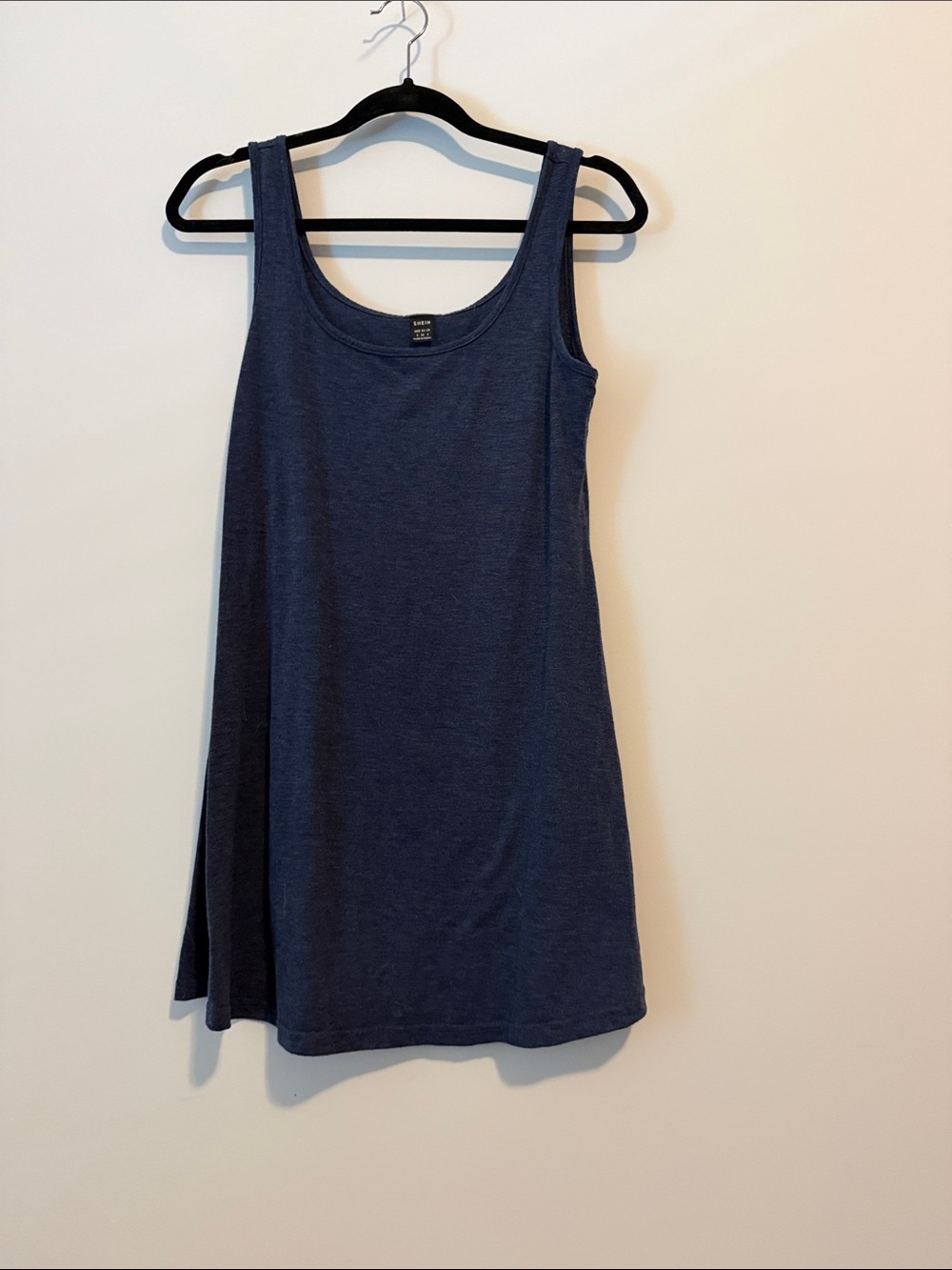 SHEIN Navy Scoop Neck Tank Top Dress